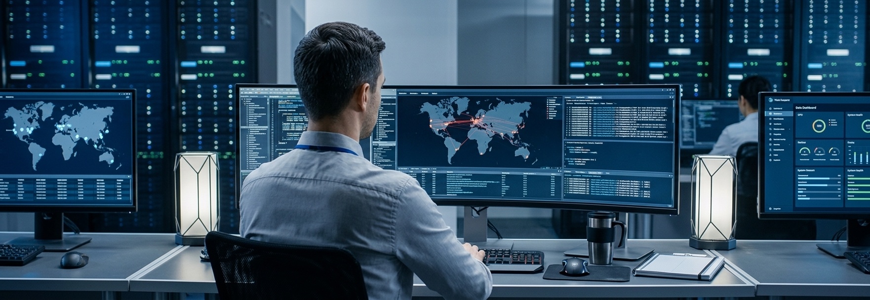Equipo de ingenieros en software ejecutando proyectos de IT outsourcing en República Dominicana para empresas extranjeras.